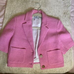 Zara cropped blazer